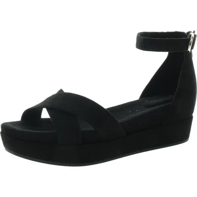 Giani Bernini Women's Eviee Memory Foam Wedge Sandals, Created For Macy's In Black