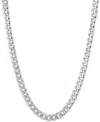 Giani Bernini Flat Curb Link 22" Chain Necklace (5mm) In 18k Gold-plated Sterling Silver Or Sterling Silver In Silver