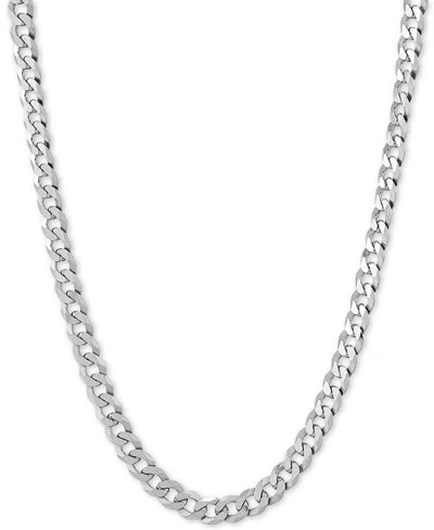 GIANI BERNINI FLAT CURB LINK 22" CHAIN NECKLACE (5MM) IN 18K GOLD-PLATED STERLING SILVER OR STERLING SILVER