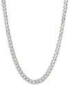 Giani Bernini Flat Curb Link 22" Chain Necklace (5mm) In 18k Gold-plated Sterling Silver Or Sterling Silver In Gold Over Silver