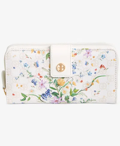 Giani Bernini Floral Aio Wallet, Exclusively At Macy's In White
