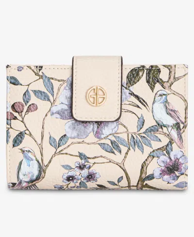 Giani Bernini Floral Framed Indexer Wallet, Macy's Exclusive In White