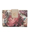 Giani Bernini Floral Saffiano Framed Indexer Wallet, Created For Macy's In Moody Floral