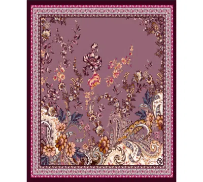 Giani Bernini Floral Square Scarf, Macy's Exclusive In Burgundy