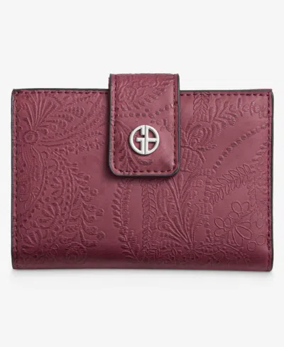 Giani Bernini Framed Indexer Leather Wallet, Exclusively At Macy's In Bone