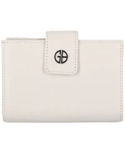 Giani Bernini Framed Indexer Leather Wallet, Created For Macy's In White