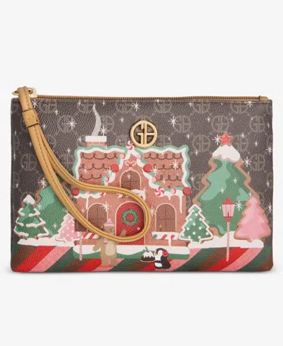 Giani Bernini Gingerbread Bears Wristlet, Macy's Exclusive In Fa26 Bears