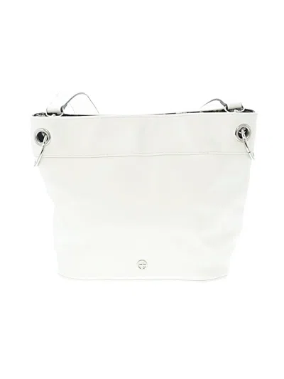 Pre-owned Giani Bernini Hobo Bag In White