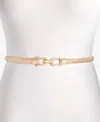 Giani Bernini Horsebit Cobra Stretch Metal Belt In Gold