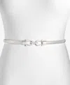 Giani Bernini Horsebit Cobra Stretch Metal Belt In Silver