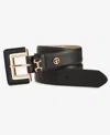 Giani Bernini Horsebit Loop Pant Belt, Exclusively At Macy's In Black