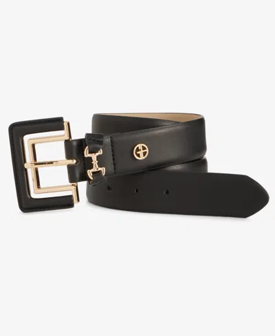 Giani Bernini Horsebit Loop Pant Belt, Exclusively At Macy's In Black