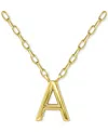 Giani Bernini Initial A Pendant Necklace In 18k Gold-plated Sterling Silver, 16" + 2" Extender, Created For Macy's In Gold Over Silver