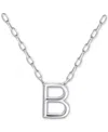 Giani Bernini Initial B Pendant Necklace In Sterling Silver, 16" + 2" Extender, Created For Macy's In Silver
