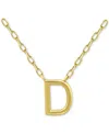 Giani Bernini Initial D Pendant Necklace In 18k Gold-plated Sterling Silver, 16" + 2" Extender, Created For Macy's In Gold Over Silver