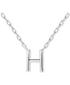 Giani Bernini Initial H Pendant Necklace In Sterling Silver, 16" + 2" Extender, Created For Macy's In Silver