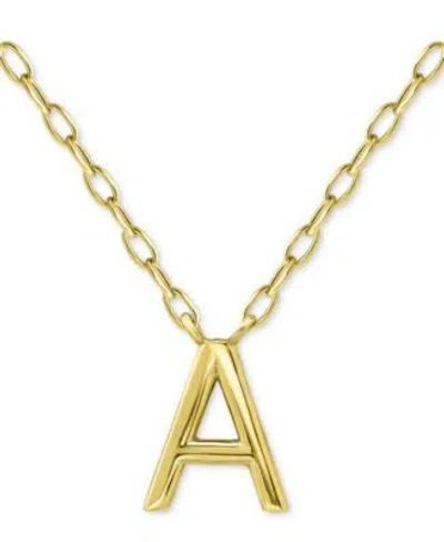 Giani Bernini Initial Pendant Necklace Collection In Sterling Silver 18k Gold Plated Sterling Silver Created For M In Multi