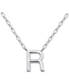 Giani Bernini Initial R Pendant Necklace In Sterling Silver, 16" + 2" Extender, Created For Macy's In Silver