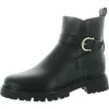 Giani Bernini Jaynaap Womens Zipper Manmade Motorcycle Boots In Black