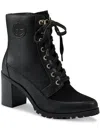 Giani Bernini Keegann Womens Faux Leather Pointed Toe Combat & Lace-up Boots In Multi
