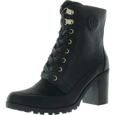Giani Bernini Keegannp Womens Lace-up Leather Ankle Boots In Multi