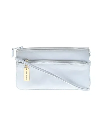 Pre-owned Giani Bernini Leather Crossbody Bag In Gray