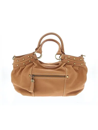 Pre-owned Giani Bernini Leather Hobo Bag In Tan