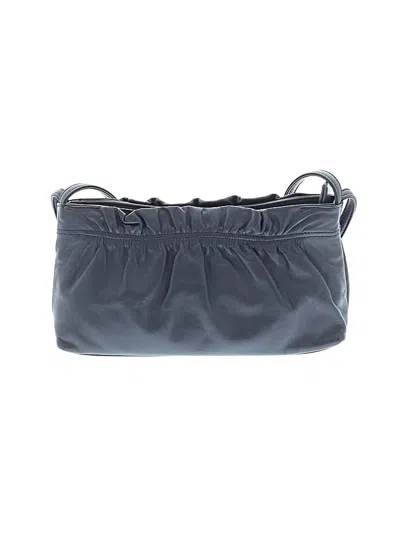 Pre-owned Giani Bernini Leather Shoulder Bag In Blue