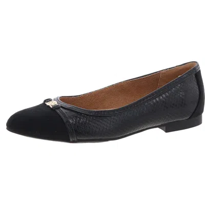 Giani Bernini Madelineef Womens Buckle Manmade Loafers In Python Black