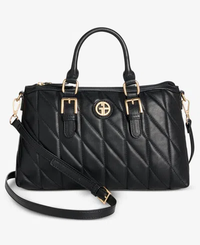 Giani Bernini Medium Quilted Dome Satchel, Exclusively At Macy's In Black