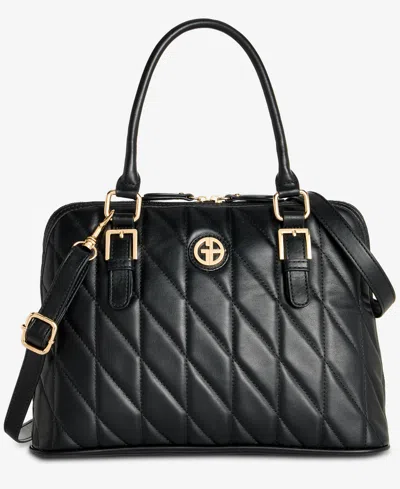 Giani Bernini Medium Quilted Dome Satchel, Exclusively At Macy's In Black