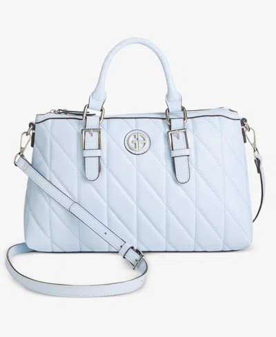 Giani Bernini Medium Quilted Dome Satchel, Exclusively At Macy's In Blue