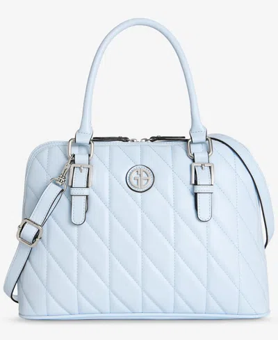 Giani Bernini Medium Quilted Dome Satchel, Exclusively At Macy's In Blue