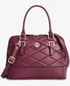 Giani Bernini Medium Quilted Dome Satchel, Exclusively At Macy's In Burgundy