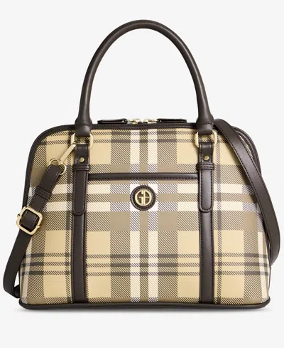 Giani Bernini Medium Quilted Dome Satchel, Exclusively At Macy's In Nude