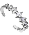 Giani Bernini Mixed-cut Cubic Zirconia Adjustable Toe Ring In 18k Gold-plated Sterling Silver (also In Sterling Si In Silver