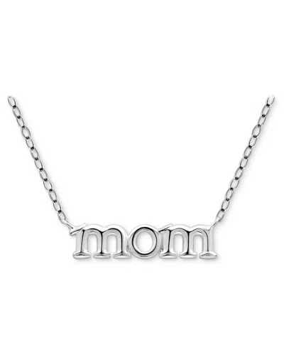Giani Bernini Mom Pendant Necklace In 18k Gold-plated Sterling Silver (also In Sterling Silver), 16" + 2" Extender