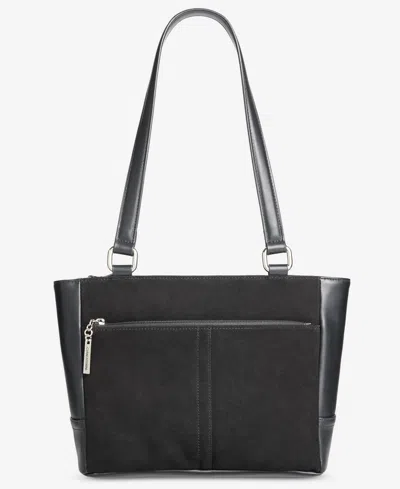 Giani Bernini Nappa Classic Leather Tote, Created For Macy's In Black