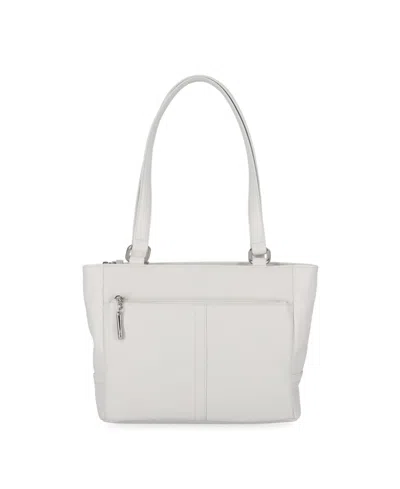 Giani Bernini Nappa Classic Leather Tote, Created For Macy's In White