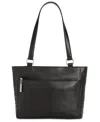 Giani Bernini Nappa Classic Leather Tote, Exclusively At Macy's In Black