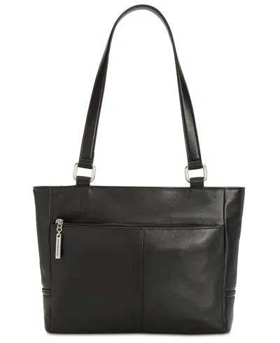 Giani Bernini Nappa Classic Leather Tote, Exclusively At Macy's In Black
