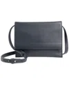 Giani Bernini Nappa Flap Crossbody, Created For Macy's In Navy