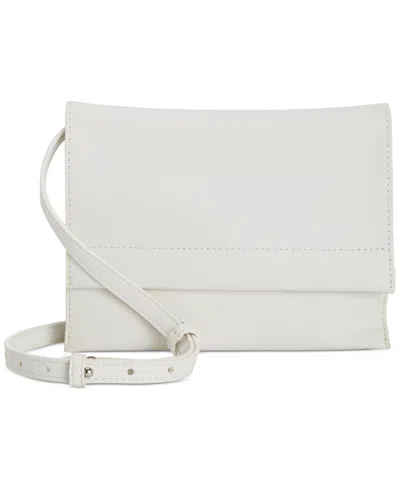 Giani Bernini Nappa Flap Crossbody, Created For Macy's In White