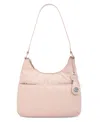 Giani Bernini Nappa Leather Hobo Bag, Exclusively At Macy's In Rose,silver
