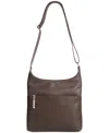 Giani Bernini Nappa Soft Crossbody, Exclusively At Macy's In Chocolate