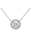 Giani Bernini Necklace (1-1/2 Ct. T.w.) In Sterling Silver, Macy's Exclusive In Silver