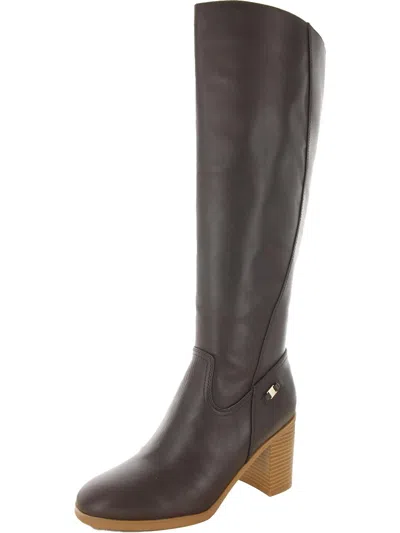 Giani Bernini Odettee Womens Leather Almond Toe Knee-high Boots In Brown