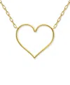 Giani Bernini Open Heart Pendant Necklace, 16" + 2" Extender, Created For Macy's In Gold Over Silver