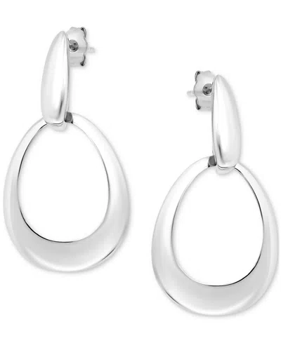 Giani Bernini Oval Doorknocker Drop Earrings, Set In Sterling Silver Or 18k Gold-plated Sterling Silver Exclusivel