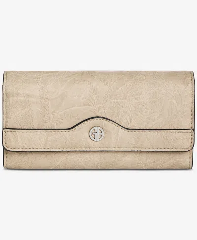 Giani Bernini Paisley Receipt Manager In Neutral